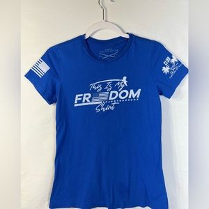 Women’s Slim Fit Blue Grunt Style US 1776 Short Sleeve T Shirt